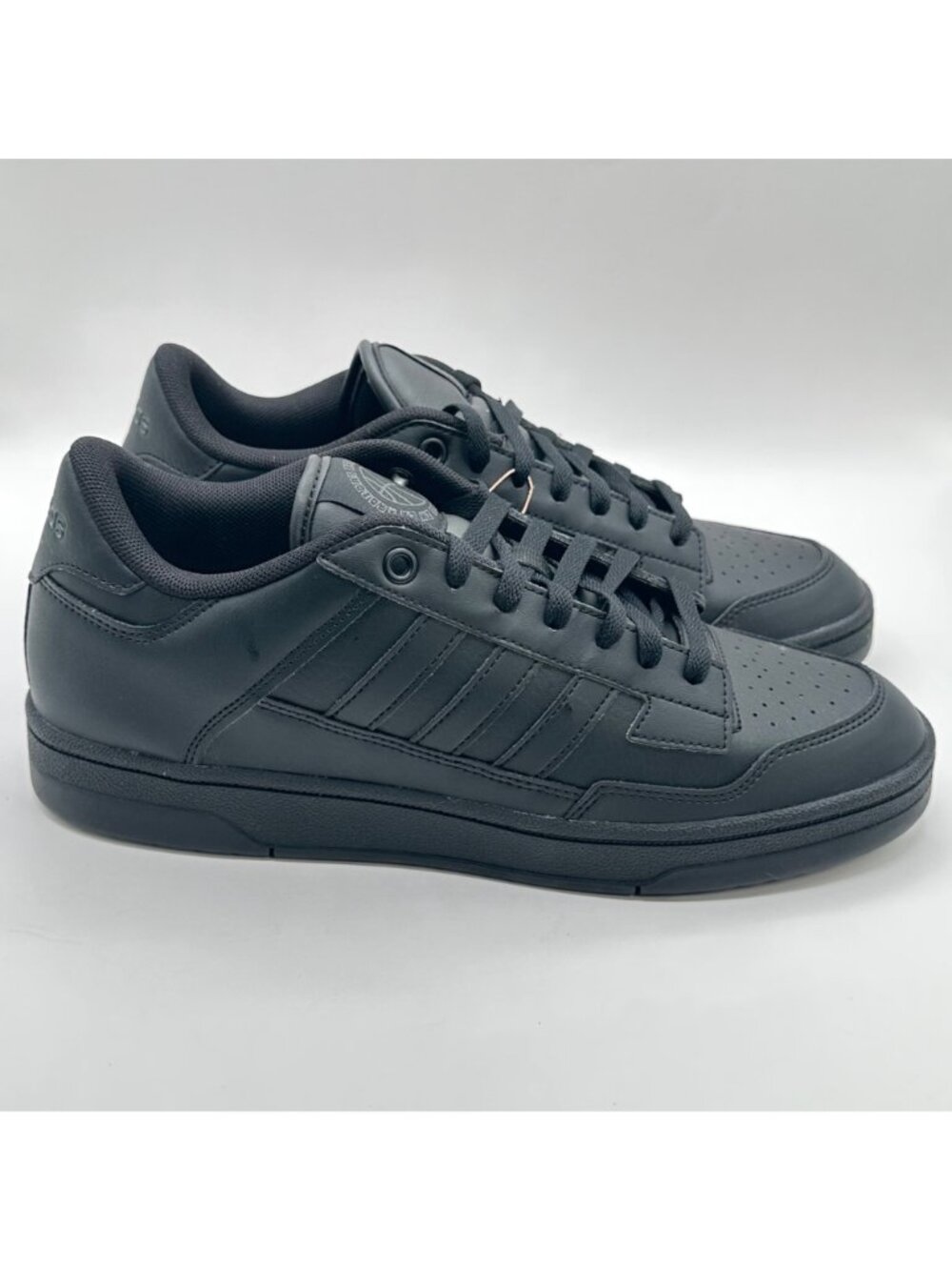 Adidas Rapid Court Low JS2224 Triple Black Mens Size 9.5 / Womens 10.5 NEW - Picture 3 of 10